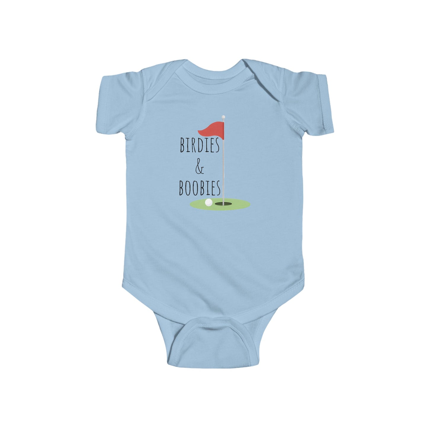 birdies & boobies baby onesie