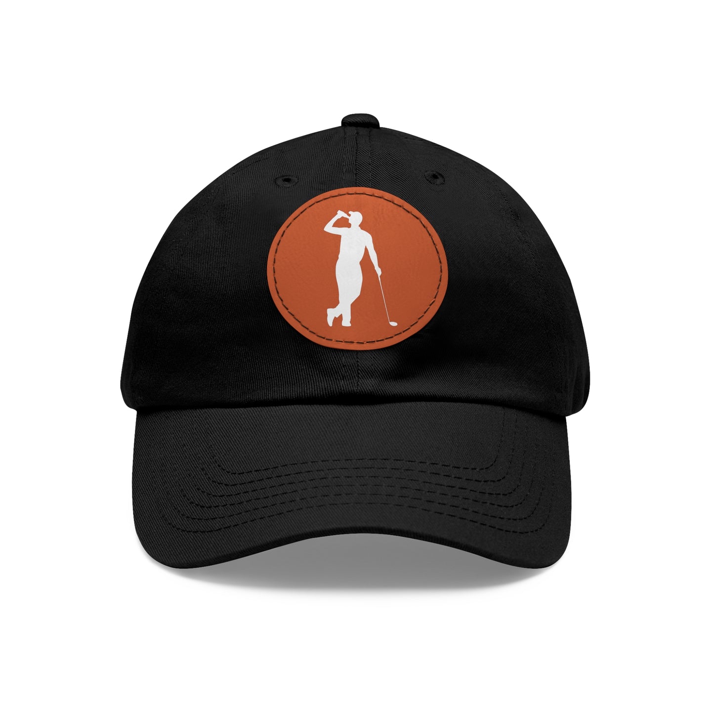 the weekend warrior leather patch dad hat