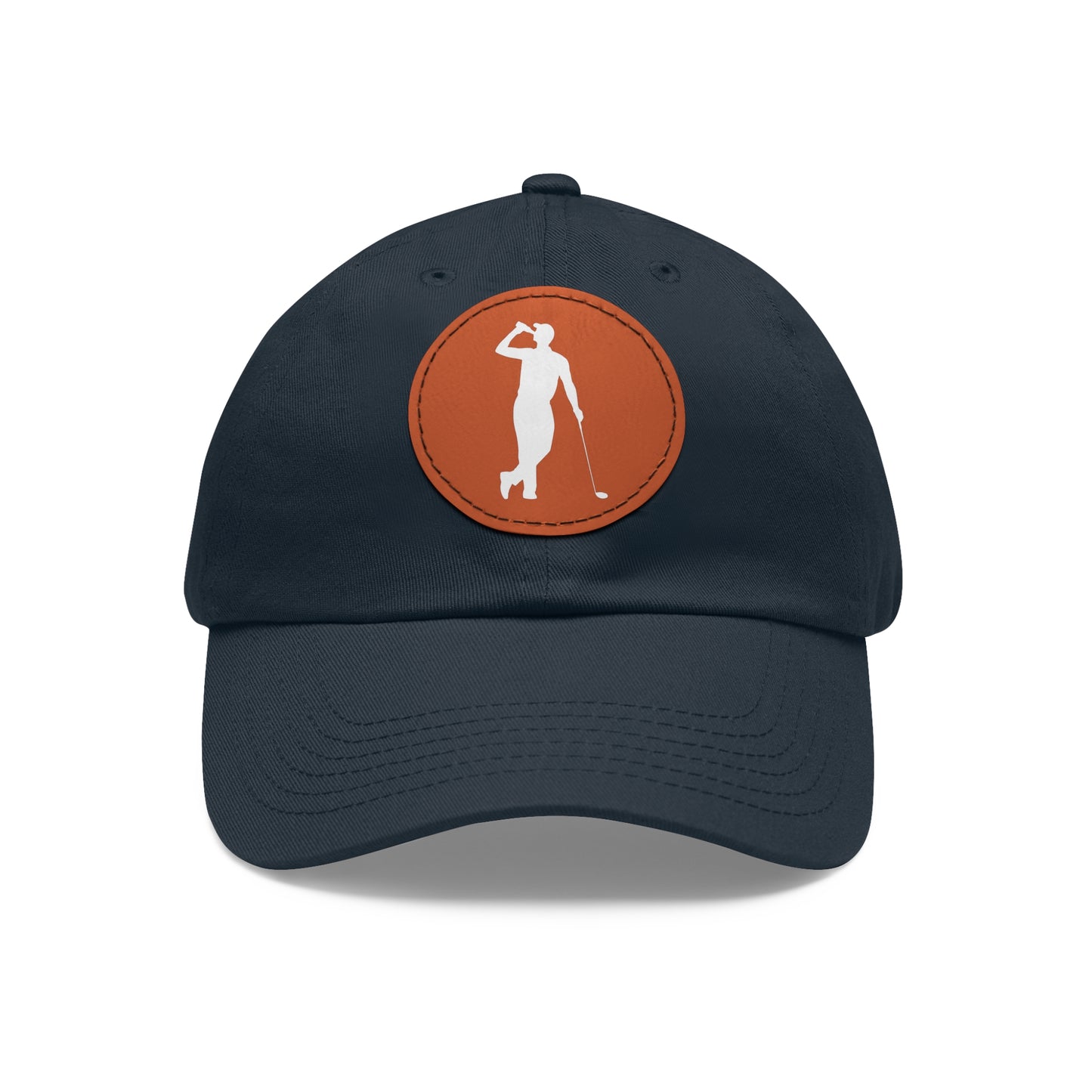 the weekend warrior leather patch dad hat